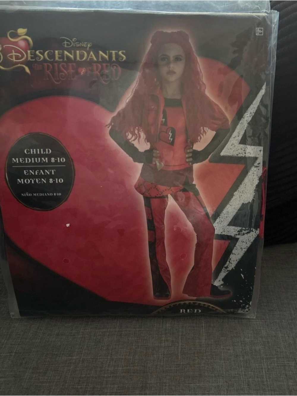 Disney Red Costume Outfit with Black Accents